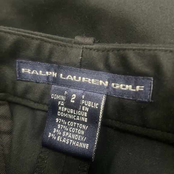RALPH LAUREN GOLF CAPRI BLACK PANTS SIZE 2 - Picture 6 of 10